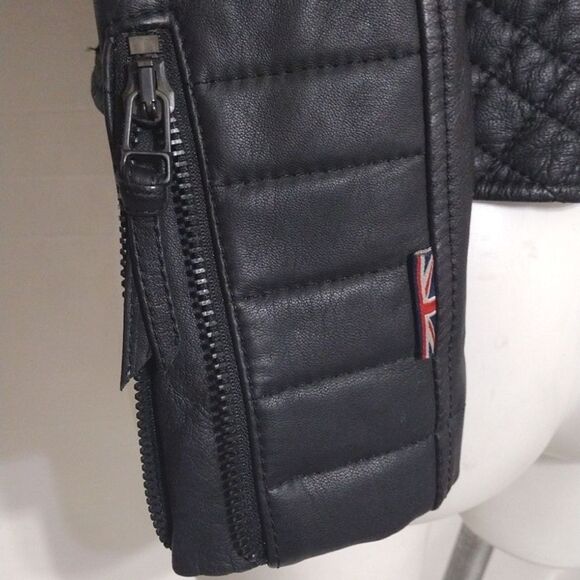 BODA SKINS N S Alexander Premium Black Leather Moto Jacket 2 Luxe Edgy Biker Fit - Picture 12 of 17